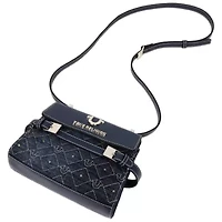 True Religion Studded Denim Flap Crossbody Bag