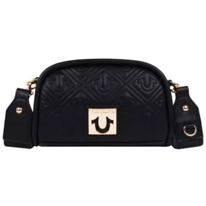 True Religion Metal Plaque Quilted Crossbody