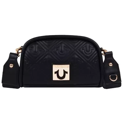 True Religion Metal Plaque Quilted Crossbody