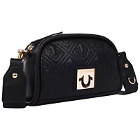 True Religion Metal Plaque Quilted Crossbody