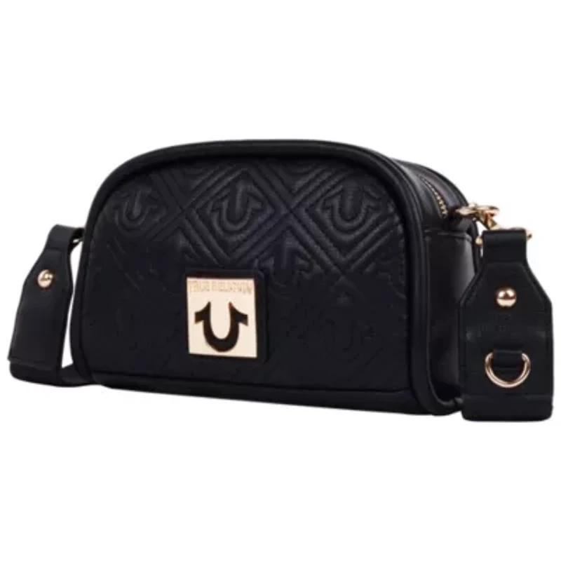 True Religion Metal Plaque Quilted Crossbody