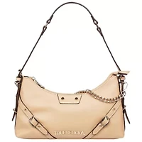 True Religion Smooth PU Belted Shoulder Bag
