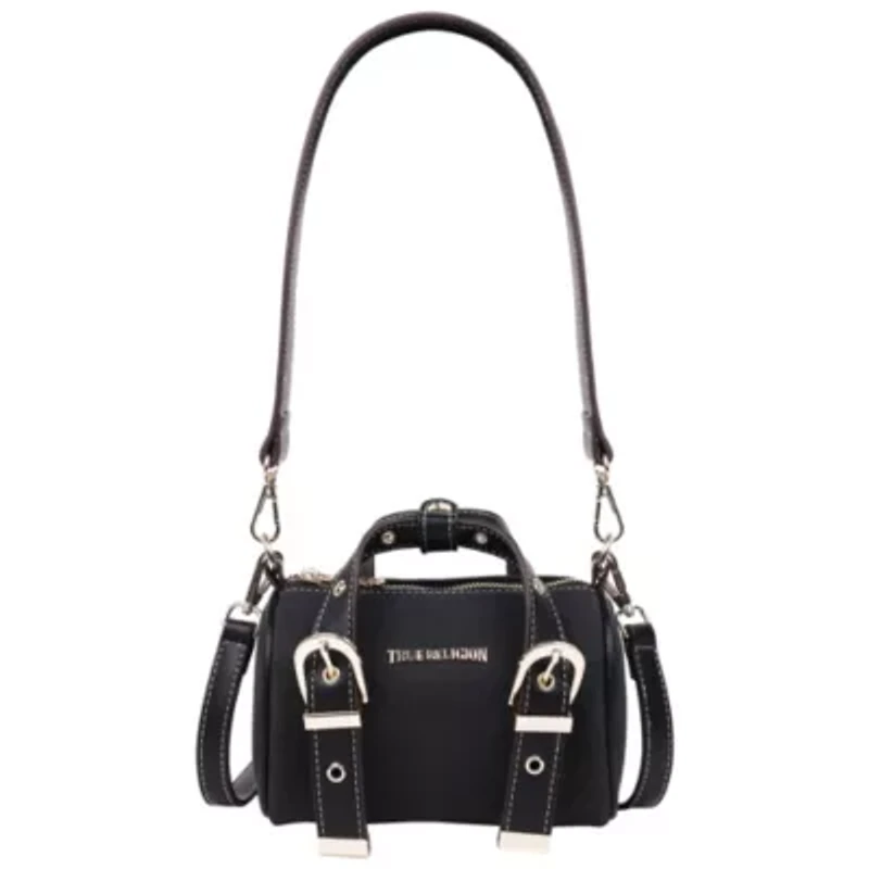 True Religion Metal Plaque Quilted Crossbody