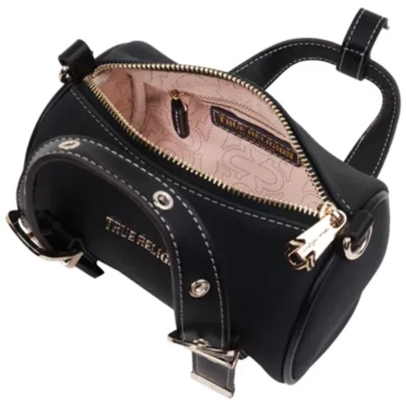 True Religion Metal Plaque Quilted Crossbody