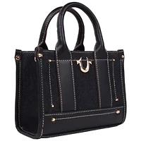 True Religion Denim Logo Strap Mini Tote