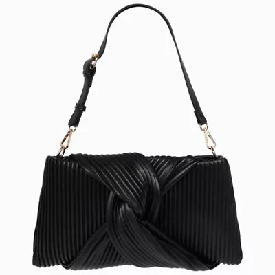 Jason Wu Pleated Knot Clutch with Shoulder Strap