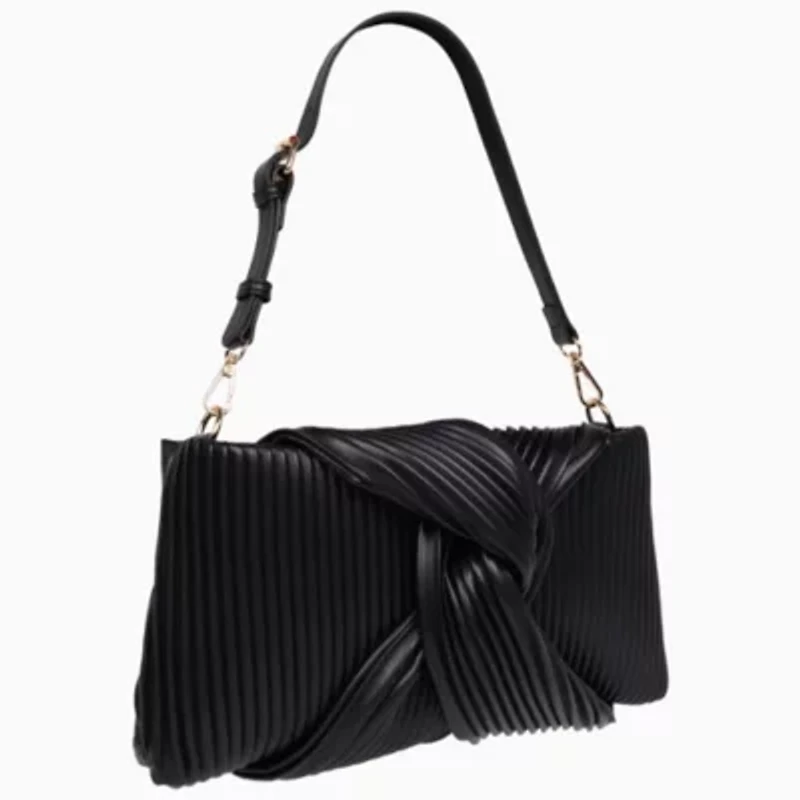 Jason Wu Pleated Knot Clutch with Shoulder Strap