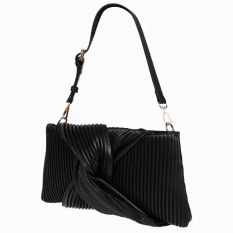 Jason Wu Pleated Knot Clutch with Shoulder Strap