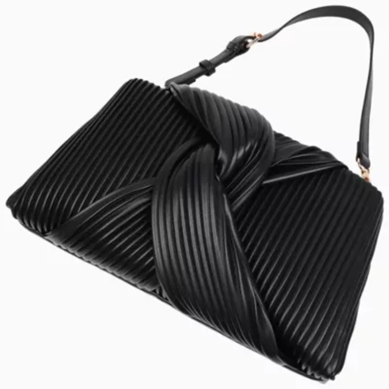 Jason Wu Pleated Knot Clutch with Shoulder Strap