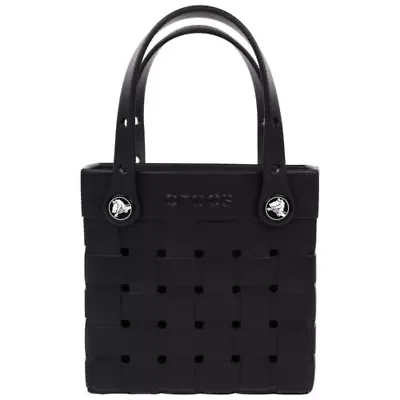 Crocs Small Woven Style Crocssbody Tote with Top Handles and removeable strap