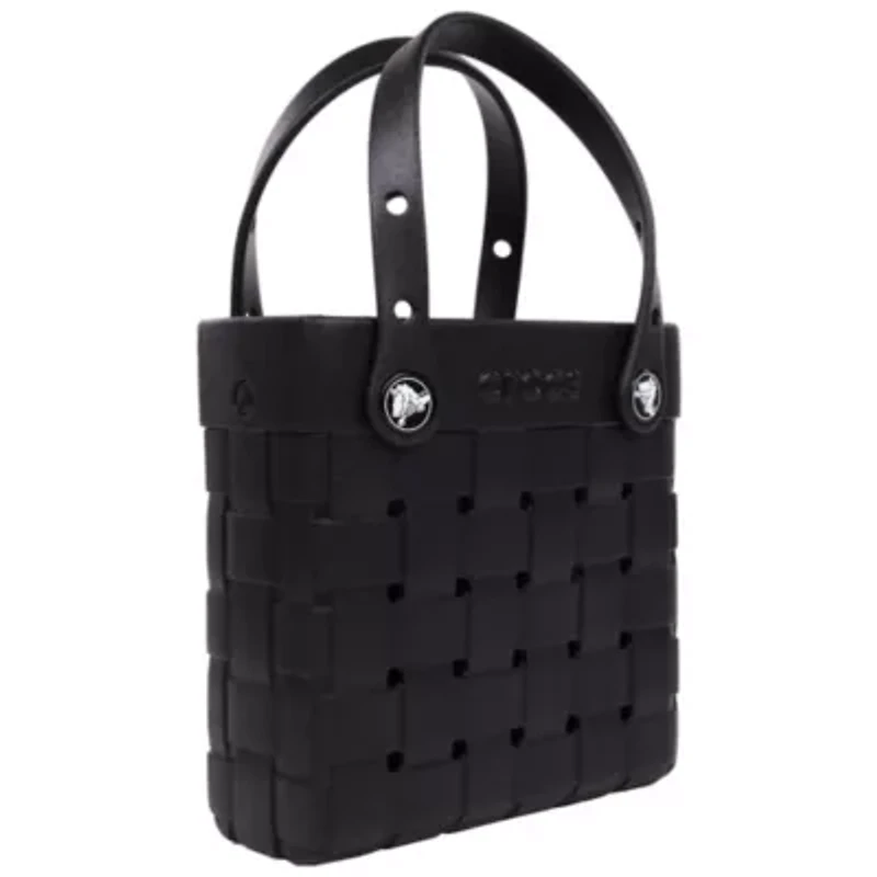 Crocs Small Woven Style Crocssbody Tote with Top Handles and removeable strap