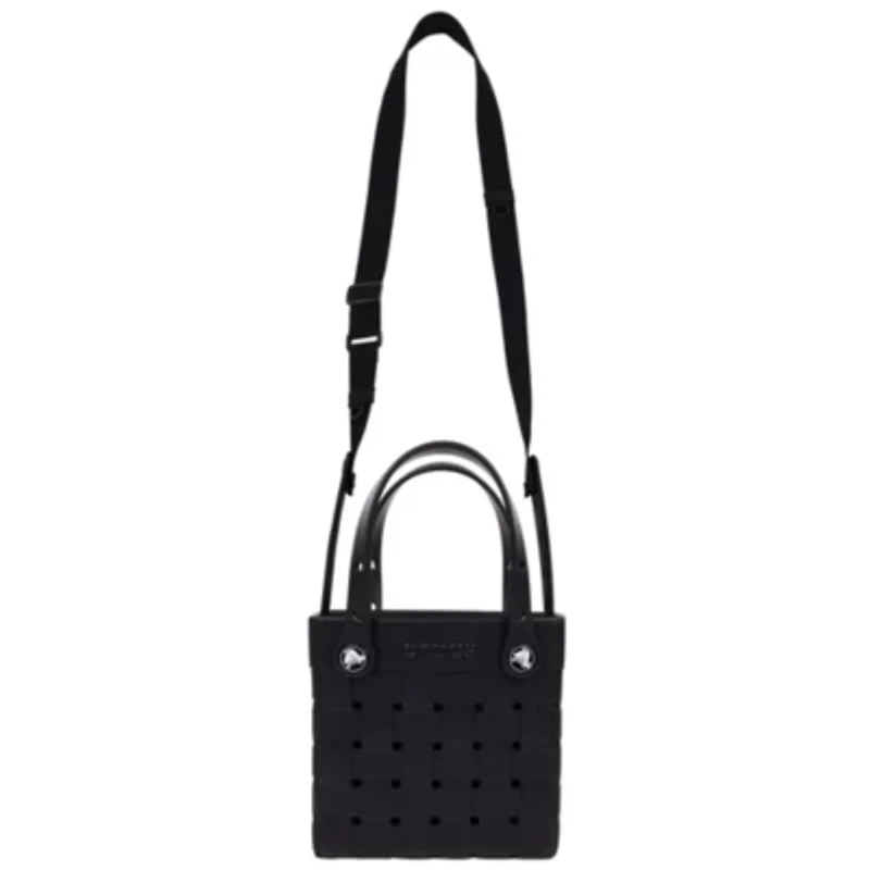 Crocs Small Woven Style Crocssbody Tote with Top Handles and removeable strap