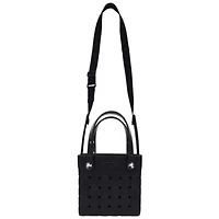 Crocs Small Woven Style Crocssbody Tote with Top Handles and removeable strap