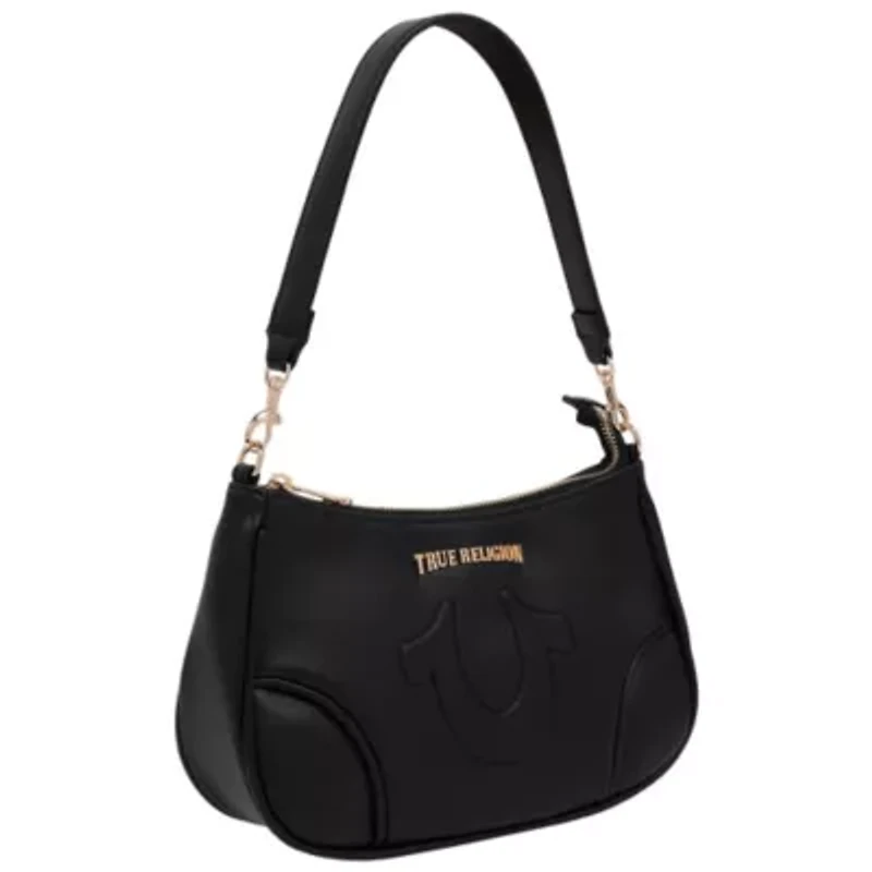 True Religion Trapunto Logo Shoulder Bag