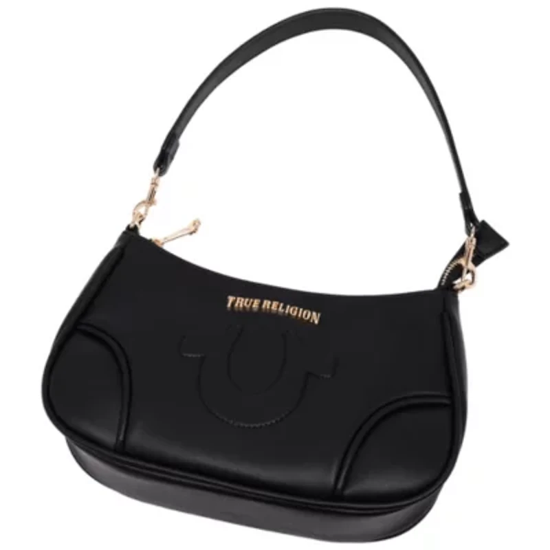 True Religion Trapunto Logo Shoulder Bag