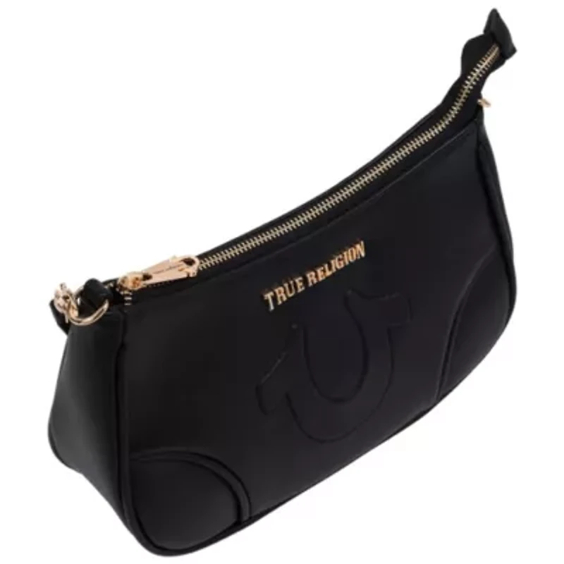 True Religion Trapunto Logo Shoulder Bag
