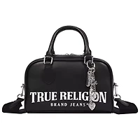 True Religion Bombe Logo Satchel with Charm