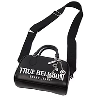 True Religion Bombe Logo Satchel with Charm