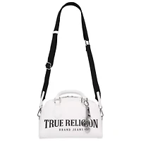 True Religion Bombe Logo Satchel with Charm