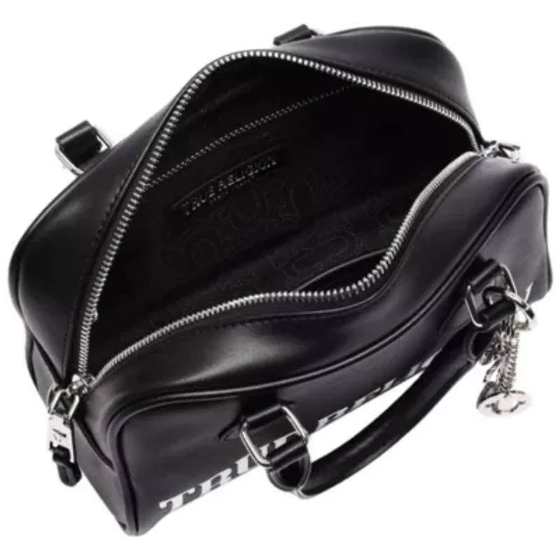 True Religion Bombe Logo Satchel with Charm
