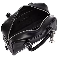 True Religion Bombe Logo Satchel with Charm