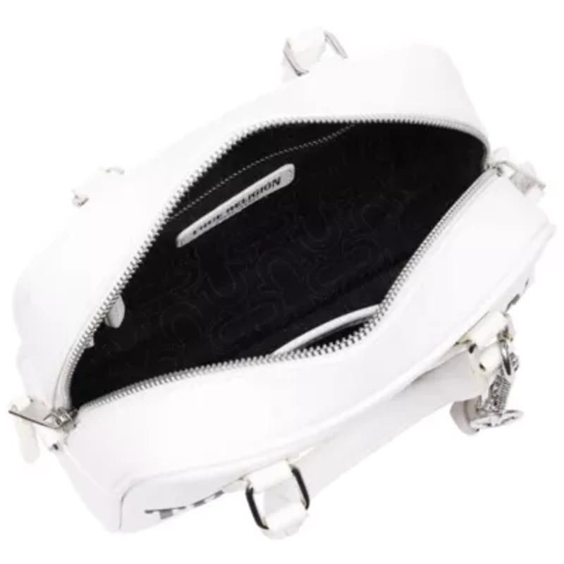 True Religion Bombe Logo Satchel with Charm
