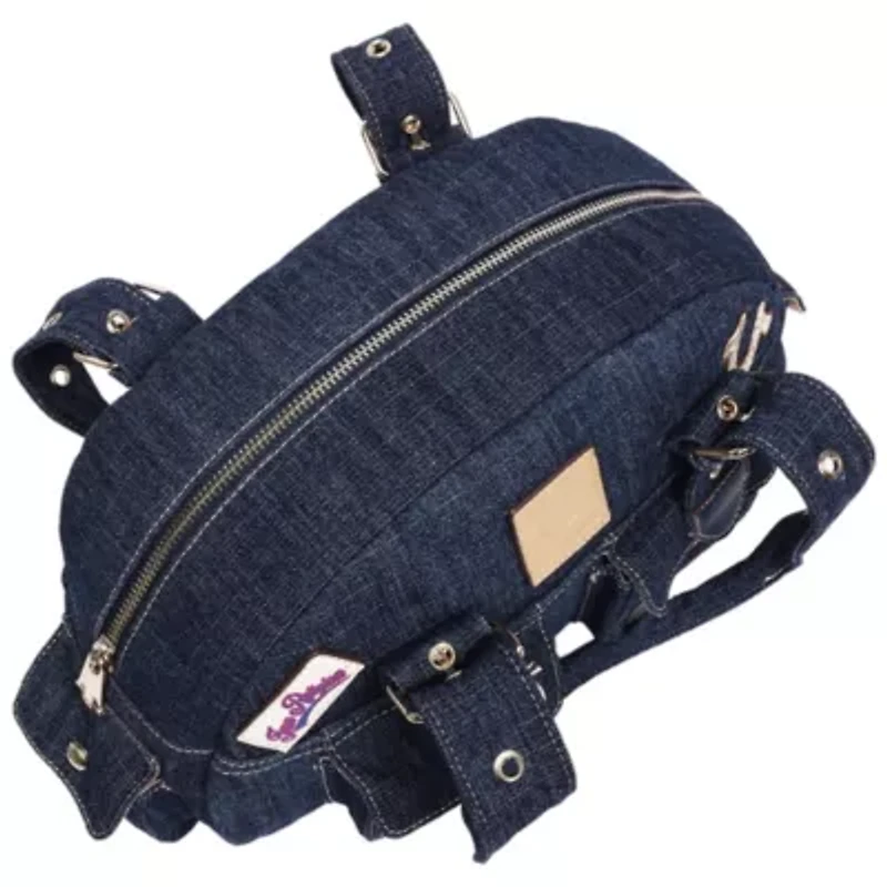 True Religion Multi-Patch Denim Satchel