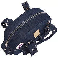 True Religion Multi-Patch Denim Satchel