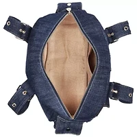 True Religion Multi-Patch Denim Satchel