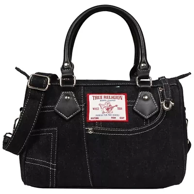 True Religion Denim Heritage Satchel with Top Handles & Crossbody Strap
