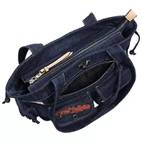 True Religion Multi-Patch Denim Tote
