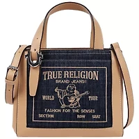 True Religion Arvin Buddha Motif Crossbody Tote
