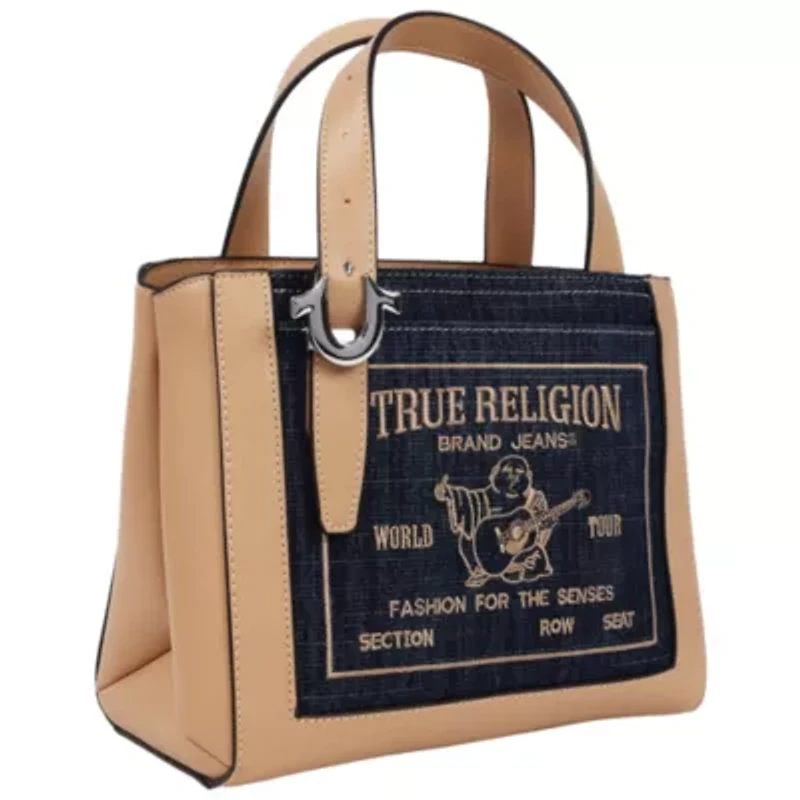 True Religion Arvin Buddha Motif Crossbody Tote