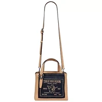 True Religion Arvin Buddha Motif Crossbody Tote