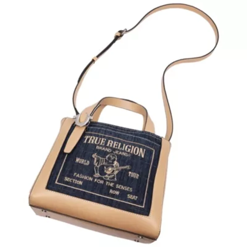 True Religion Arvin Buddha Motif Crossbody Tote