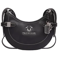 True Religion Blake Smooth PU Belted Hobo Bag – Women’s Faux Leather Shoulder & Crossbody Handbag