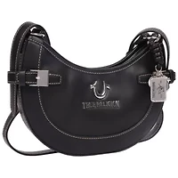 True Religion Blake Smooth PU Belted Hobo Bag – Women’s Faux Leather Shoulder & Crossbody Handbag
