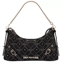True Religion Multi Pocket Denim Cinch Tote
