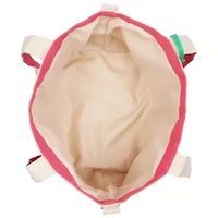 C & C California Strawberry Print Cotton Canvas Tote with Removable Crossbody Strap