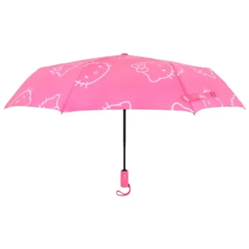 Sanrio Hello Kitty Pink Allover Head Print Umbrella