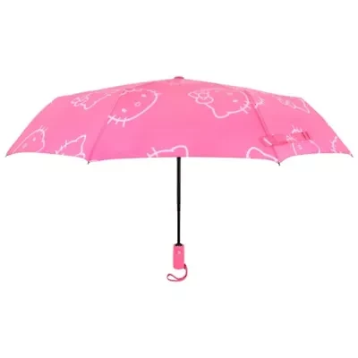 Sanrio Hello Kitty Pink Allover Head Print Umbrella