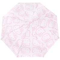 Sanrio Hello Kitty Expression White with Pink Outline Print Umbrella