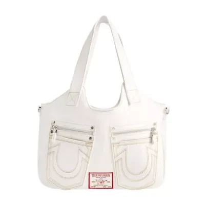 True Religion Horseshoe Stitch BLACK Satchel
