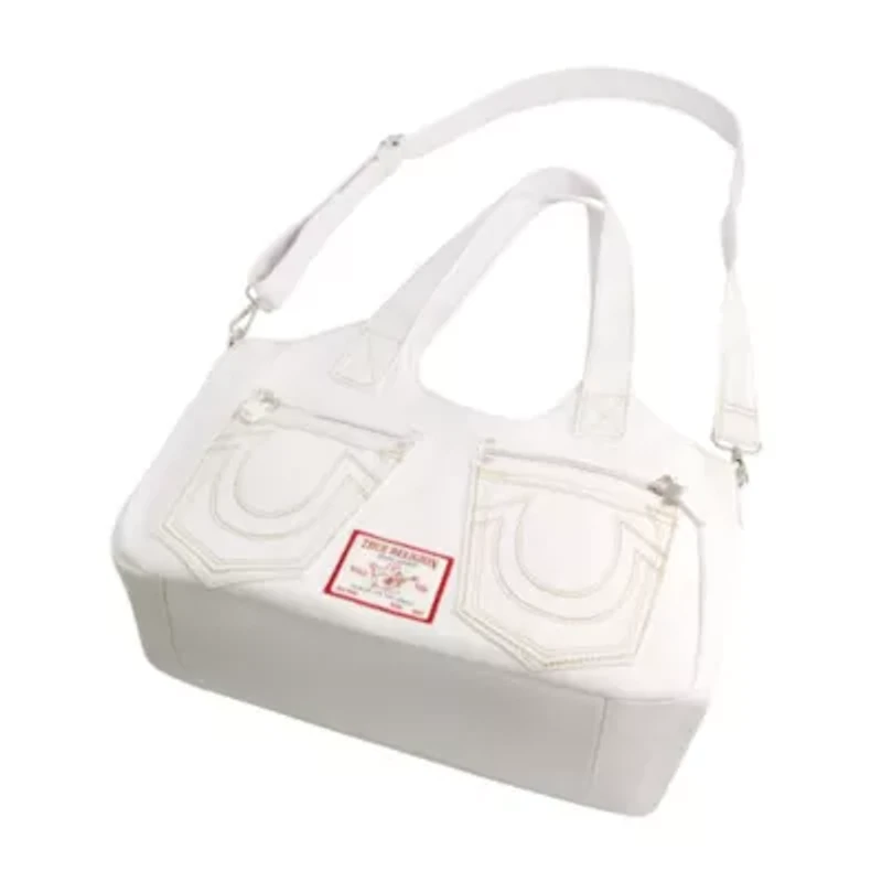 True Religion Horseshoe Stitch BLACK Satchel