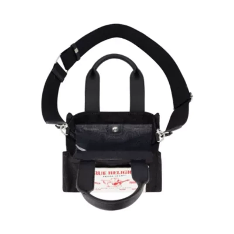 True Religion Mini Black Denim Tote