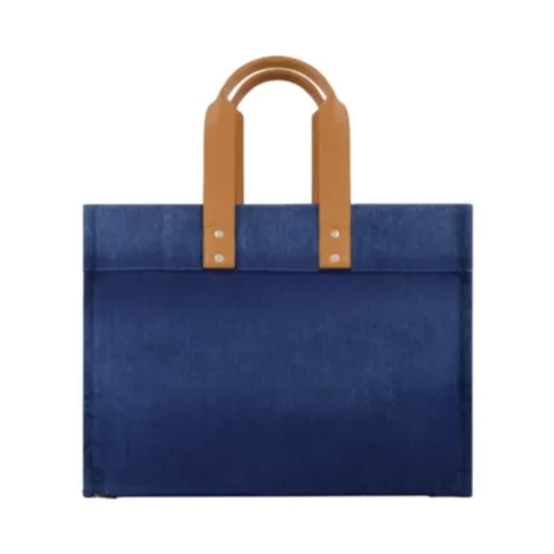 True Religion Large Washed Navy Denim Tote