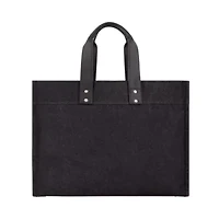 True Religion Large Washed Black Denim Tote