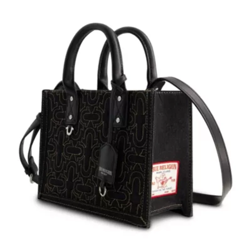 True Religion Quilted Horseshoe Modern Tote