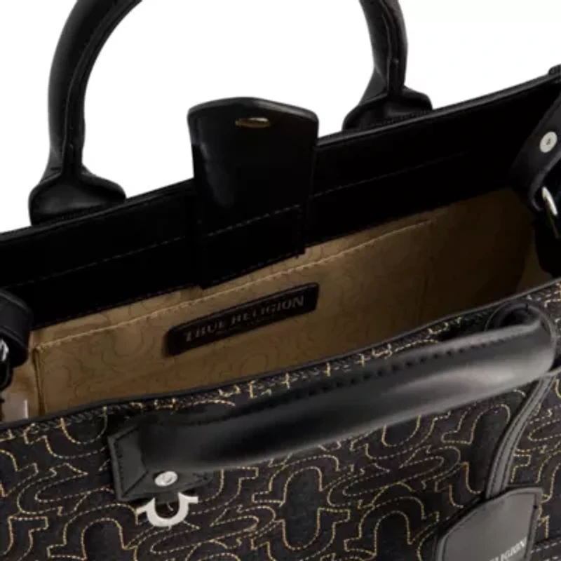 True Religion Quilted Horseshoe Modern Tote