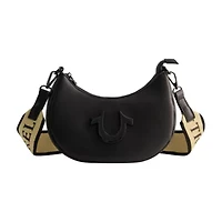 True Religion Logo Strap Crescent Hobo